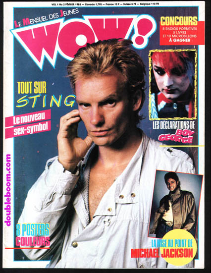 WOW Fevrier 1985 - Sting